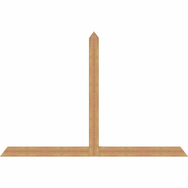 Ekena Millwork Portland Timber Gable Bracket, Western Red Cedar, 108"W x 72"H x 3 1/2"D x 5 1/2"F, 16/12 Pitch GBW108X72X0406POR00SWR - main